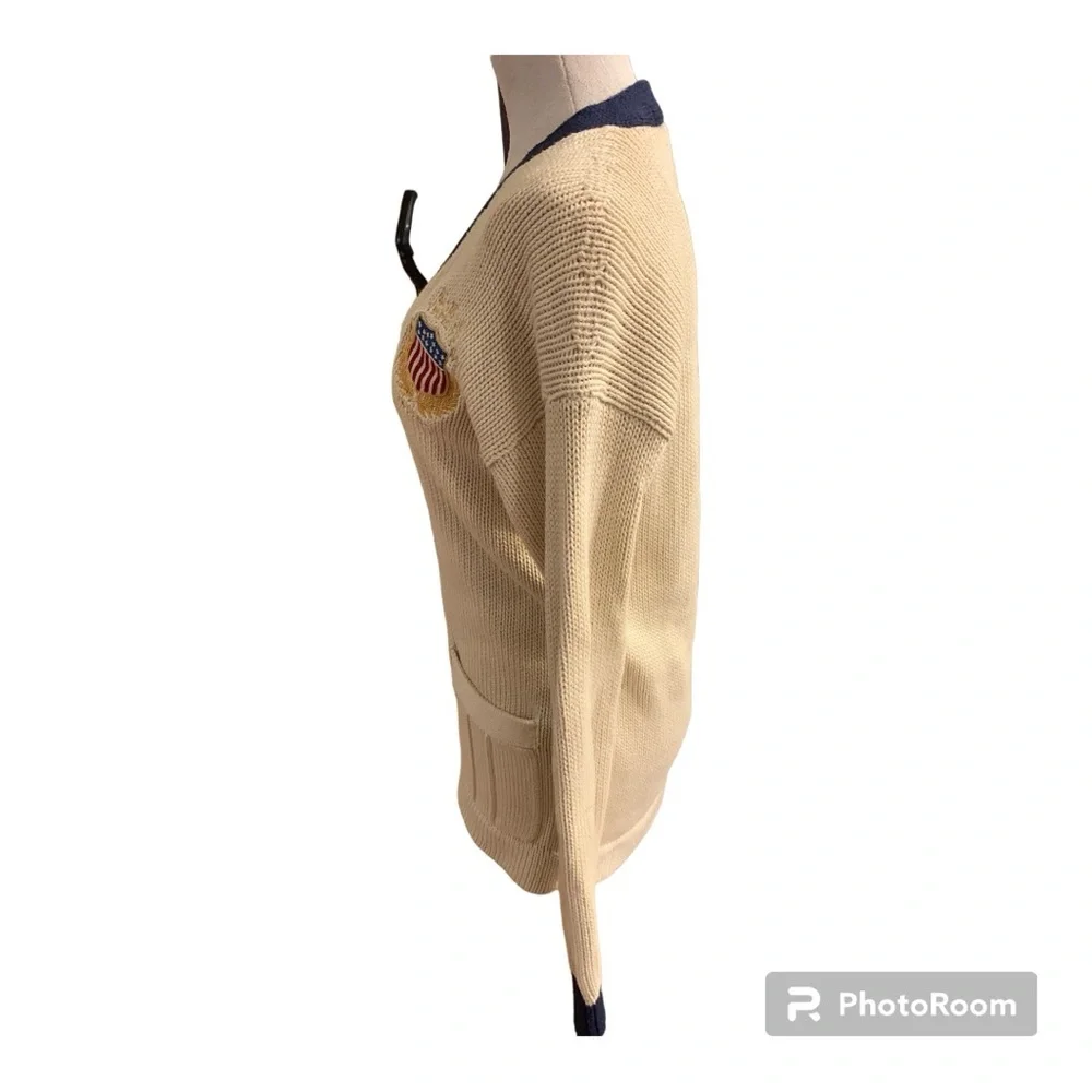 Polo Ralph Lauren 2012 USA Olympic Team Cardigan Sweater Size Medium Very Rare